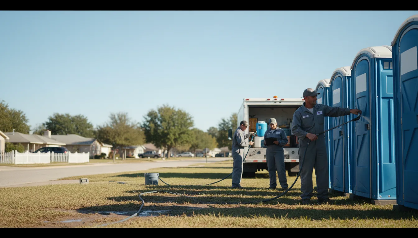 Long-Term Portable Toilet Rental in Rule, TX near me
